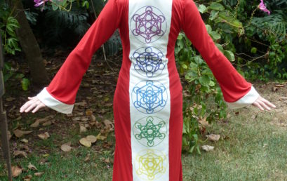 Red Platonic Solid Robe