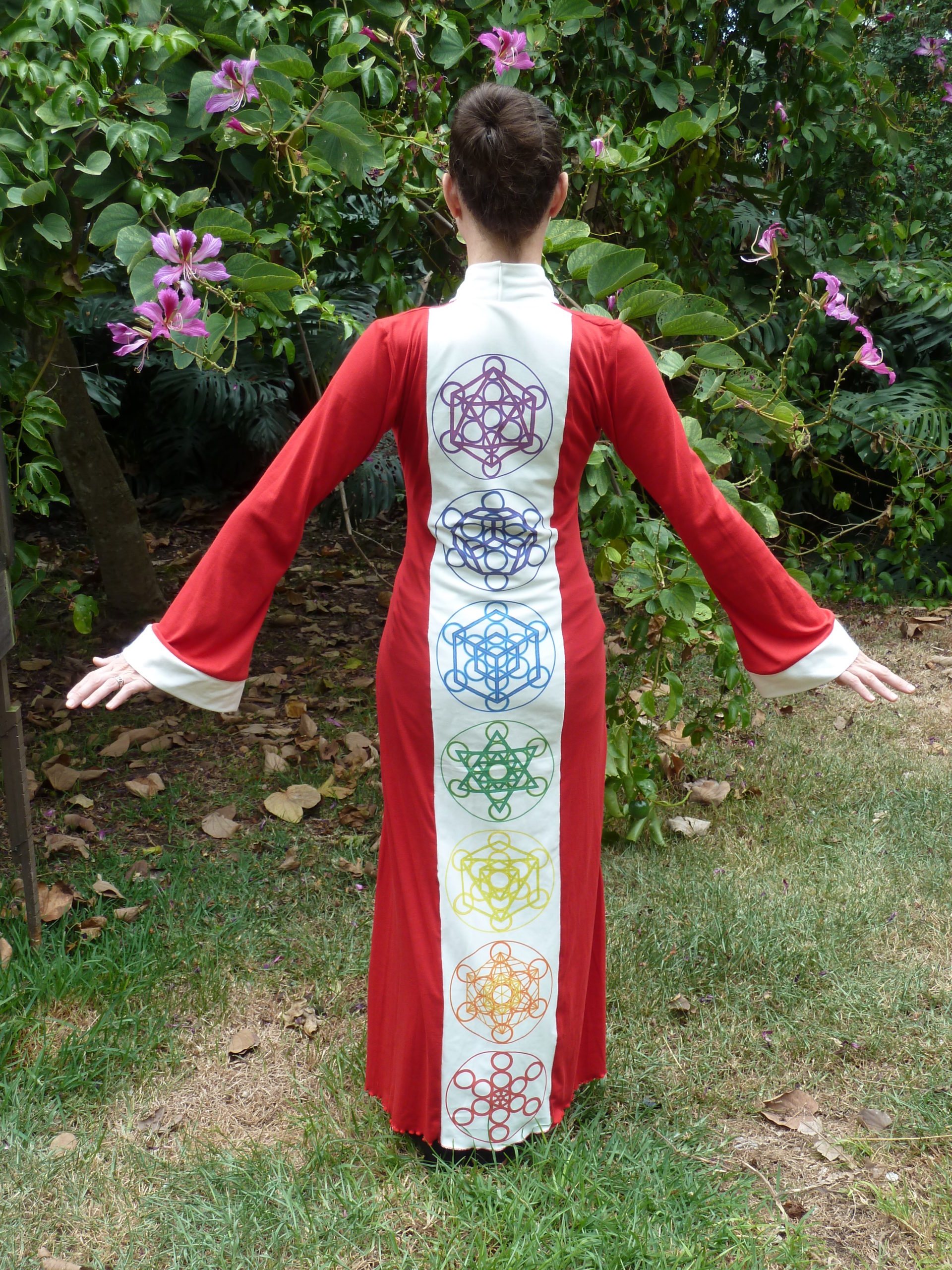 Red Platonic Solid Robe