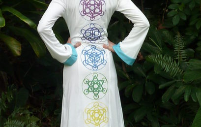 White Platonic Solid Robe