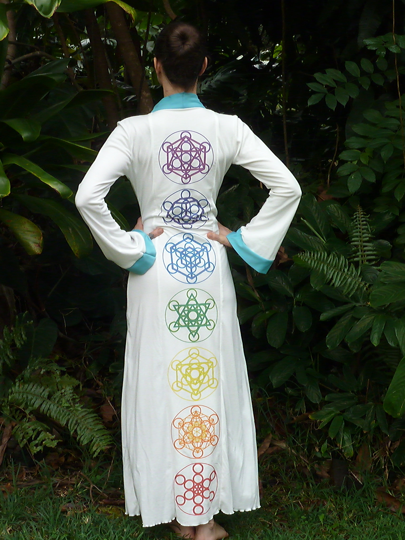 White Platonic Solid Robe