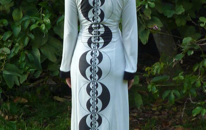 White Yin Yang Robe