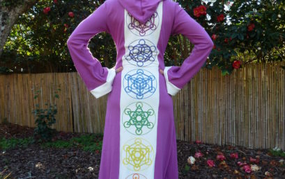 Purple Platonic Solid Robe