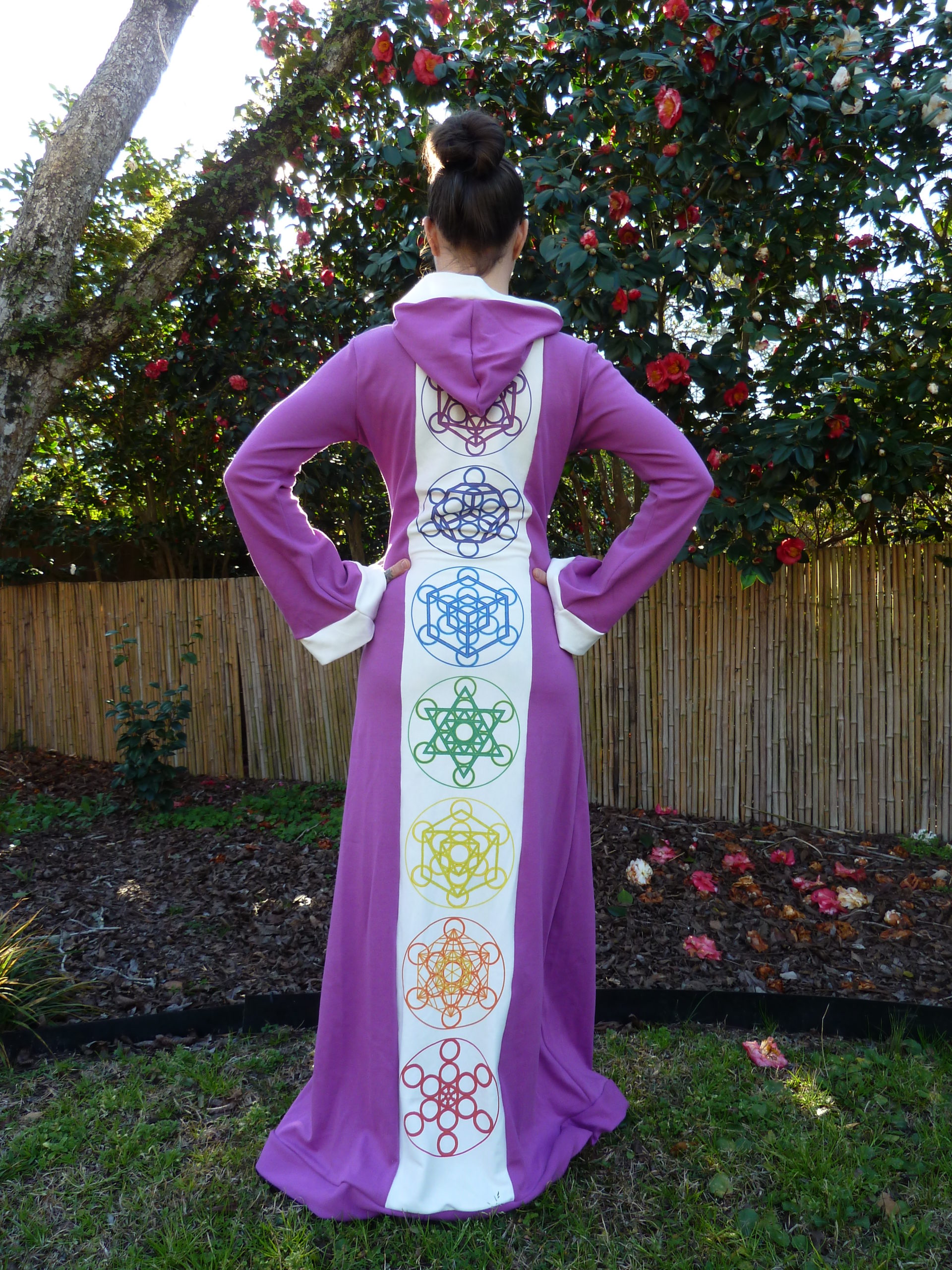 Purple Platonic Solid Robe