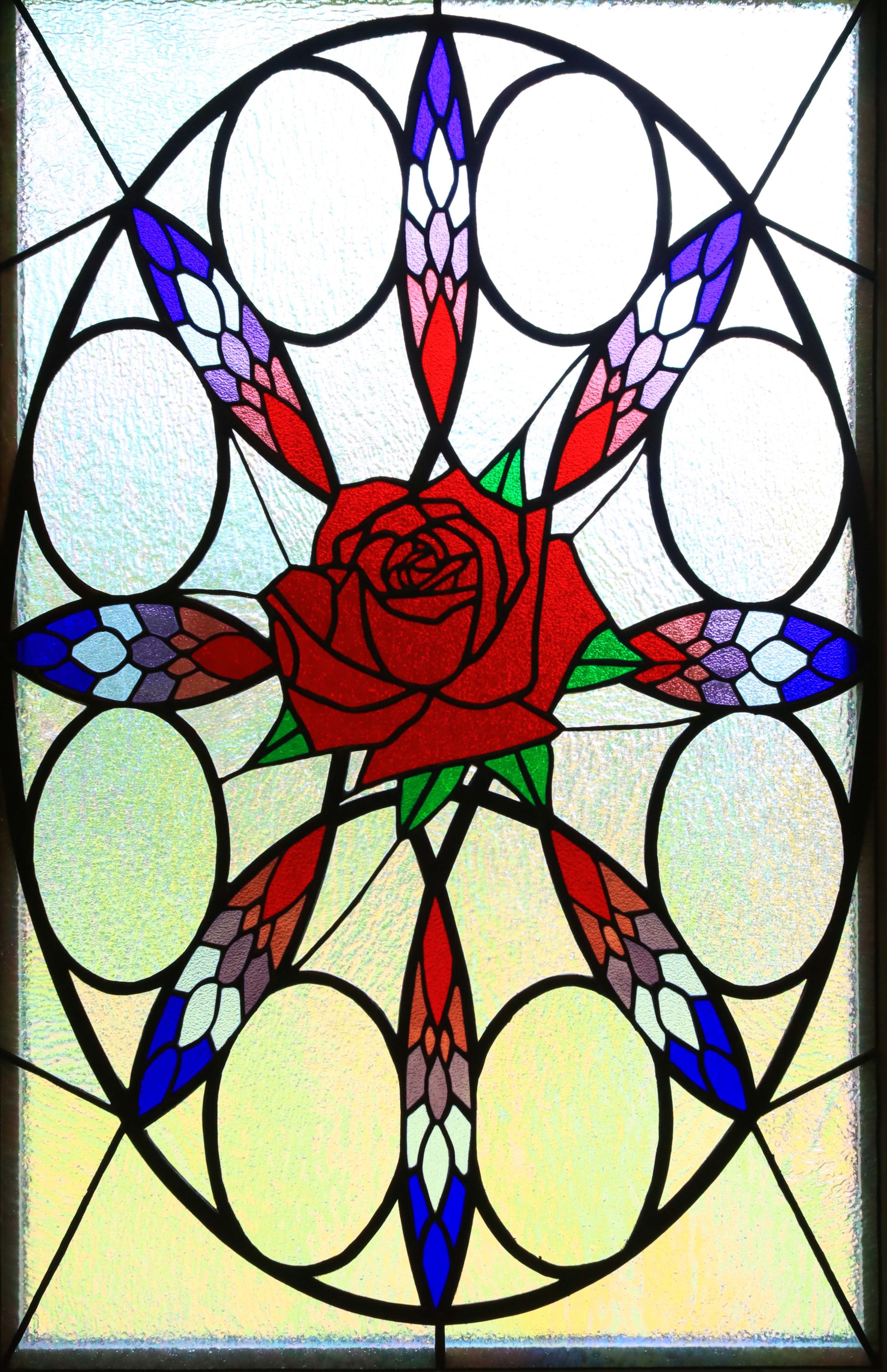 Stained Glass Rose Window